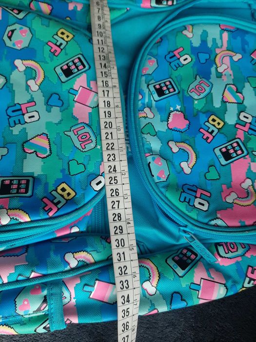 Duży plecak Smiggle backpack emoji  pełno kieszonek miejsce na laptop
