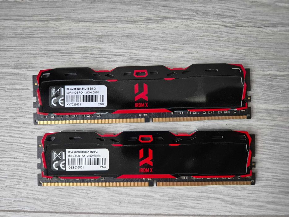 пам'ять DDR4 16GB Kit 2x8GB 2666MHz CL16 Goodram IRDM-X. Trade-in