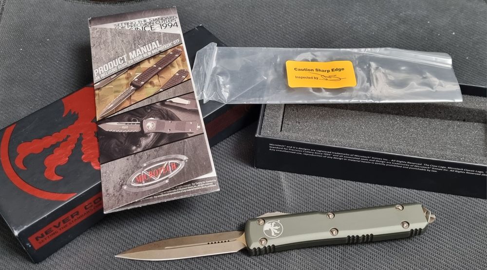 Nóż Microtech Ultratech Green Bronzed Apocalyptic