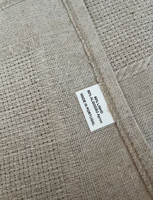 Corredor de mesa linho / algodão