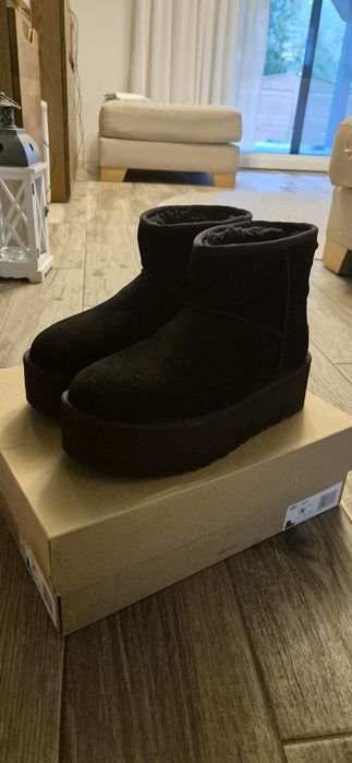 UGG Classic Mini Platform Black Oryginalne