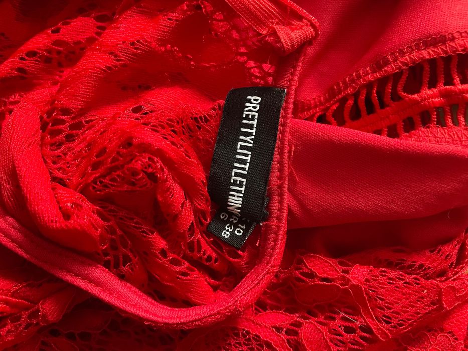 Платье женское красное