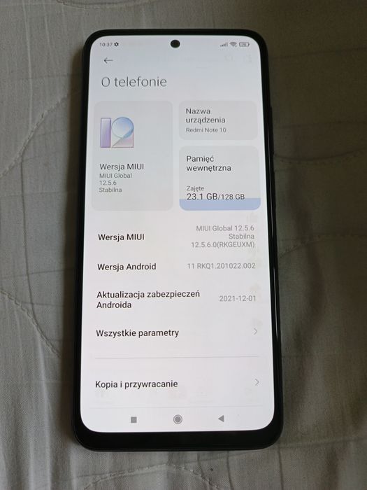 Xiaomi Redmi Note 10, 4/128 GB.