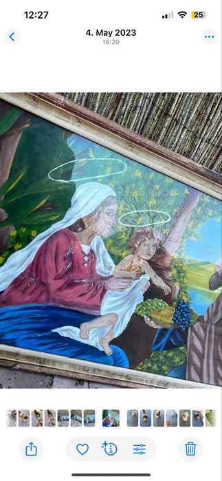 Obraz stary z PRL na sprzedaż zależy mi na szybkiej sprzedaży