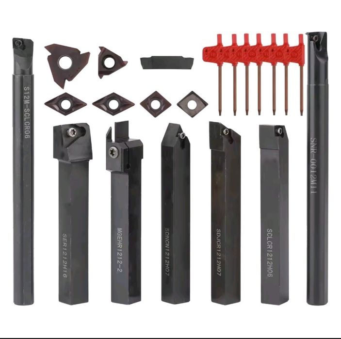 Conjunto de 7 Ferros 12mm (7 Inserções) p/ Torno