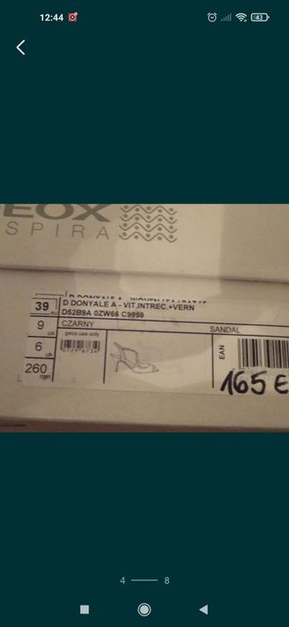 Sandały rozmiar 39 Geox