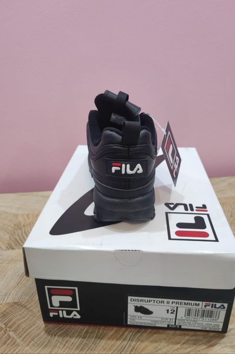 Buty dziecięce czarne Fila Disruptor II Premium 31 nowe oryginalne