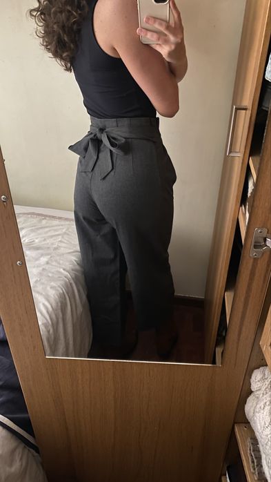 Calças Culottes de cintura subida - ZARA