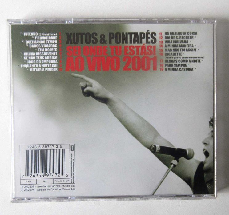 XUTOS & PONTAPÉS - Sei Onde Tu Estás! Ao Vivo 2001 (CD)