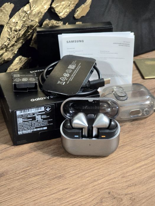 Навушники Samsung Galaxy Buds 3 Pro Silver, самсунг бадс 3 про оригін