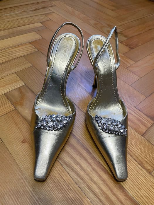 Слингбеки с декором Casadei туфли босоножки