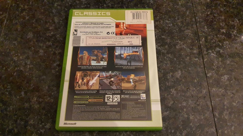 Star Wars: Knights of the Old Republic (KOTOR) Game (Xbox – Complete)64751547535747121