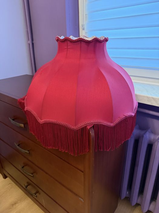 Abażur  czerwony 50cm