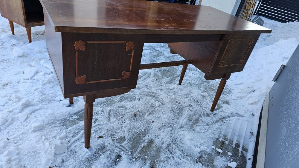 Biurko z czasów PRL vintage retro