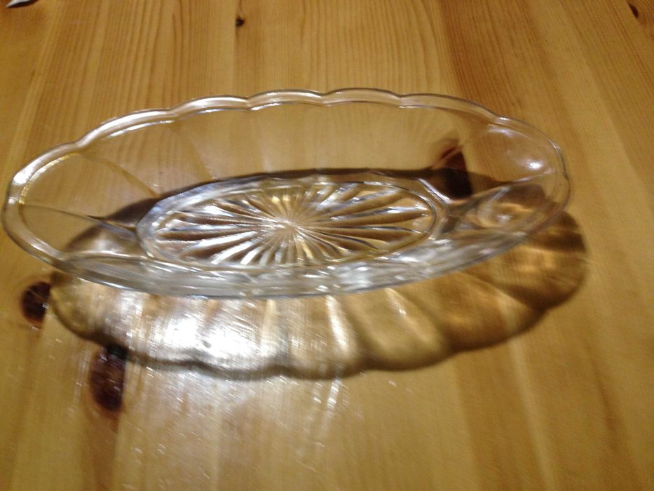 Szklana salaterka na rybę