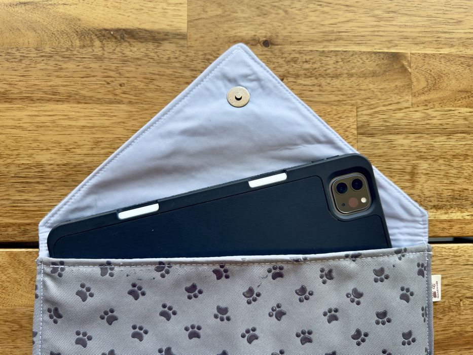 Capa de iPad ou tablet feita a mão
