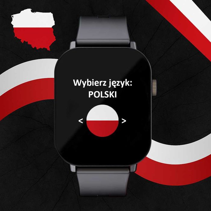 2 PASKI Smartwatch zegarek wodoodporny sportowy rozmowy SMS PL MENU