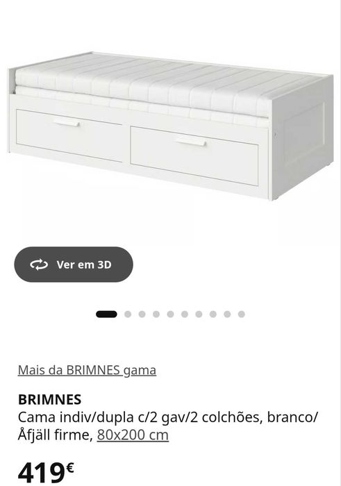 Cama dupla solteiro/casal