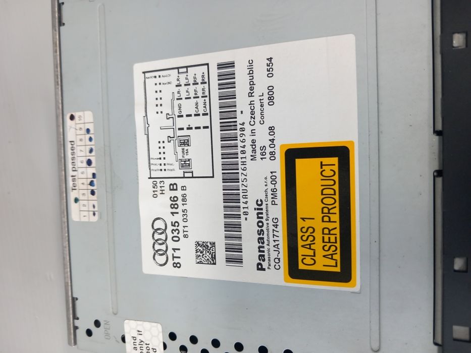 Autoradio leitor CD GPS multifunções AUDI A4