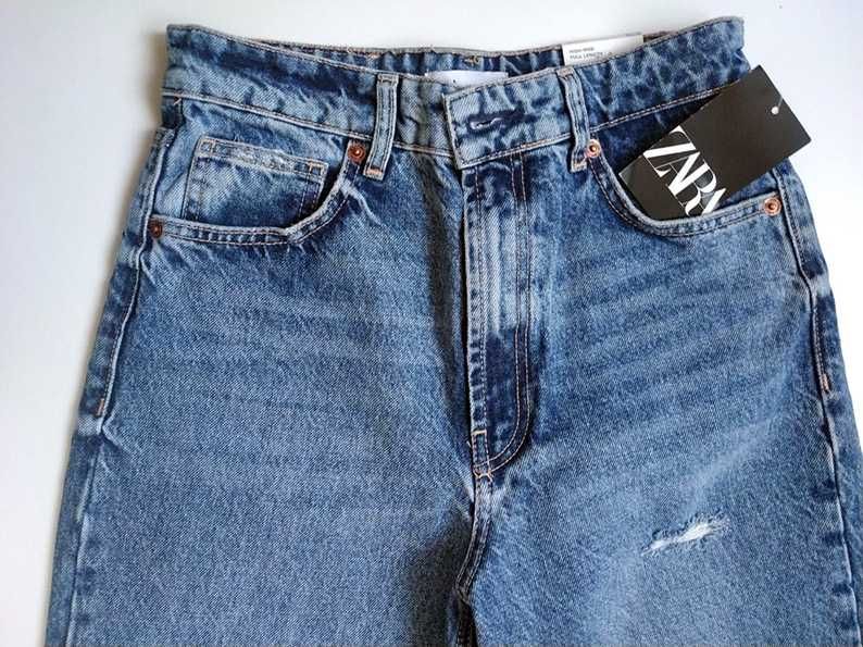 Джинси Zara рвані жіночі Голубі Турція р. 38/М