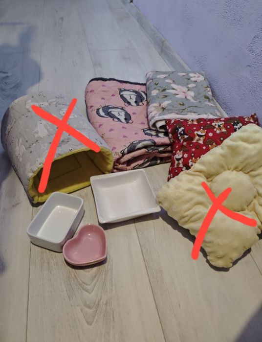 підстилки, пелюшки, тунель для морської свинки