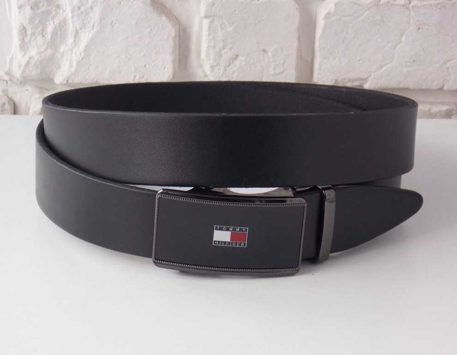 Мужской кожаный ремень автомат Томму / шкіряний ремінь чоловічий