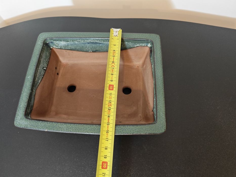 Vaso para bonsai em verde