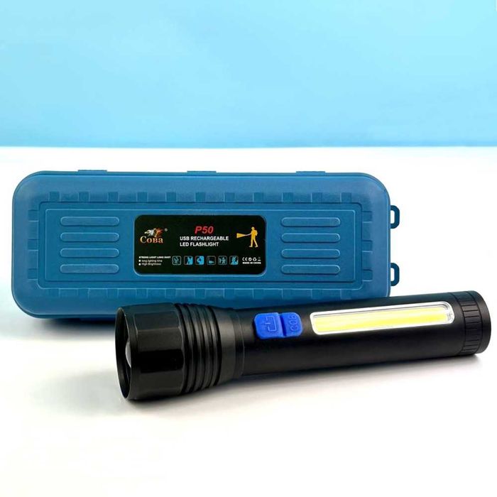 Ліхтар CB-C12-P50+COB, Li-Ion акумулятор, zoom