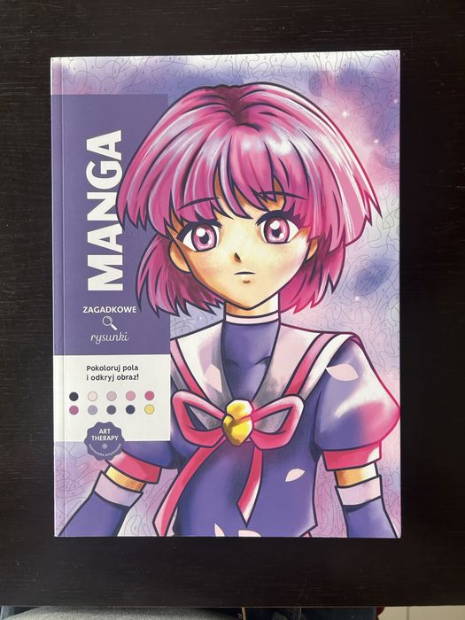 Manga, kolorowanka antystresowa, nowa