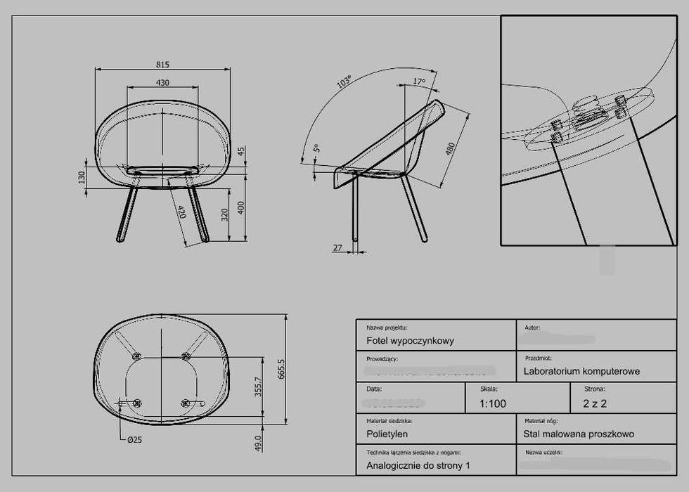 Projekty RHINOCEROS wzornictwo