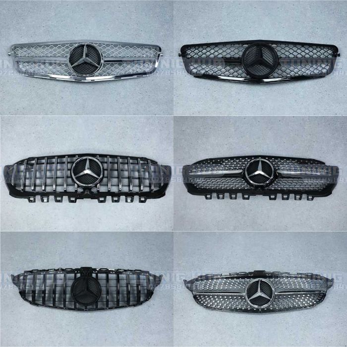 Решетка радиатора мерседес mercedes w212 w213 w205 w177 w117 w207 w219