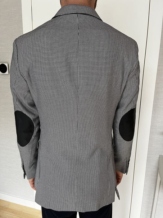 Zara marynarka w kratkę modna czarna 48 M jesień okazja