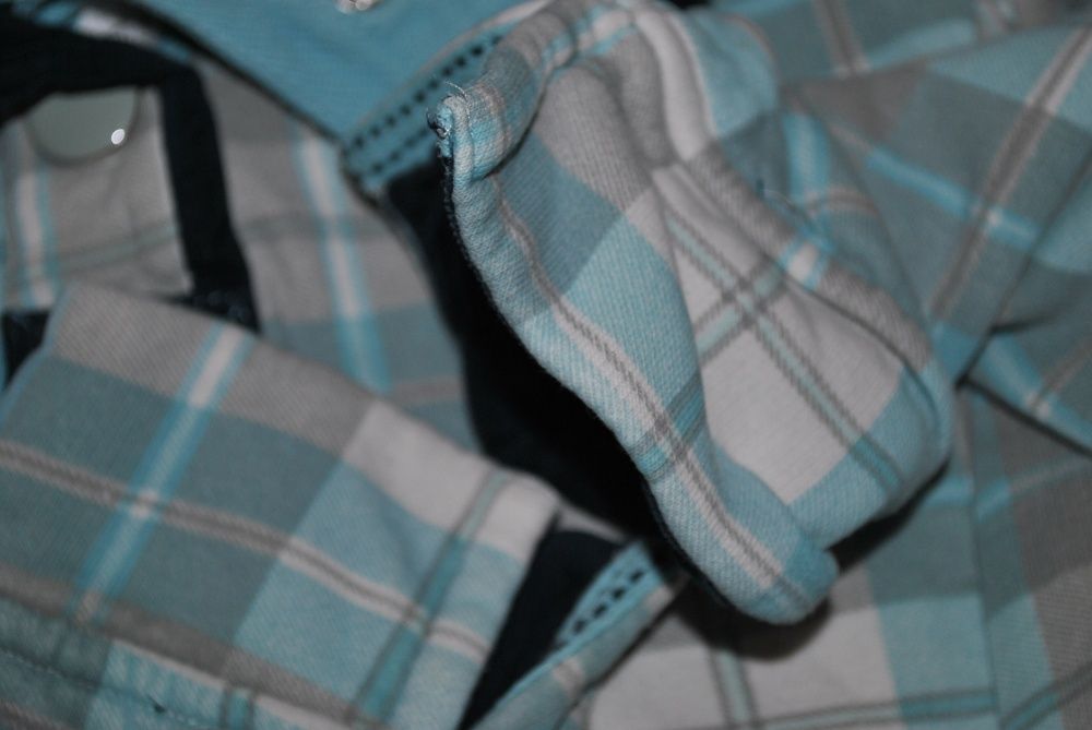 Толстовка tu голубая модная теплая удобная узор клетка свитшот