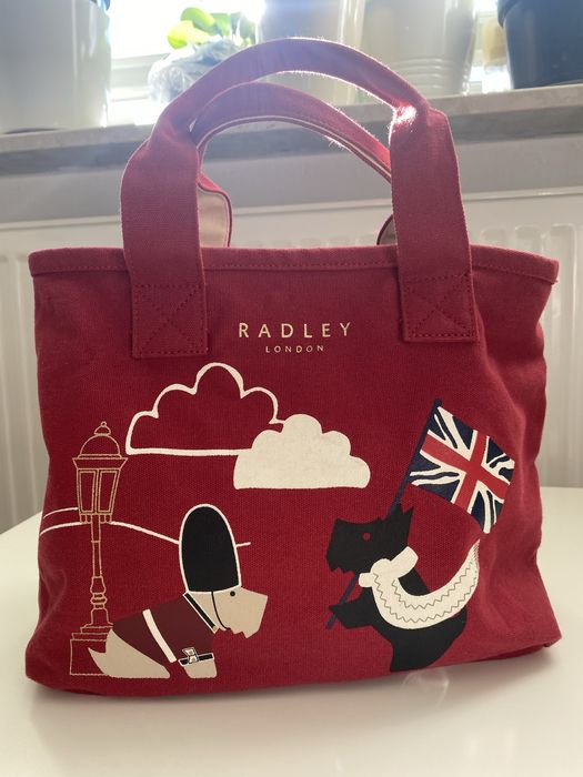 torebka Radley, do ręki, 100% bawełna