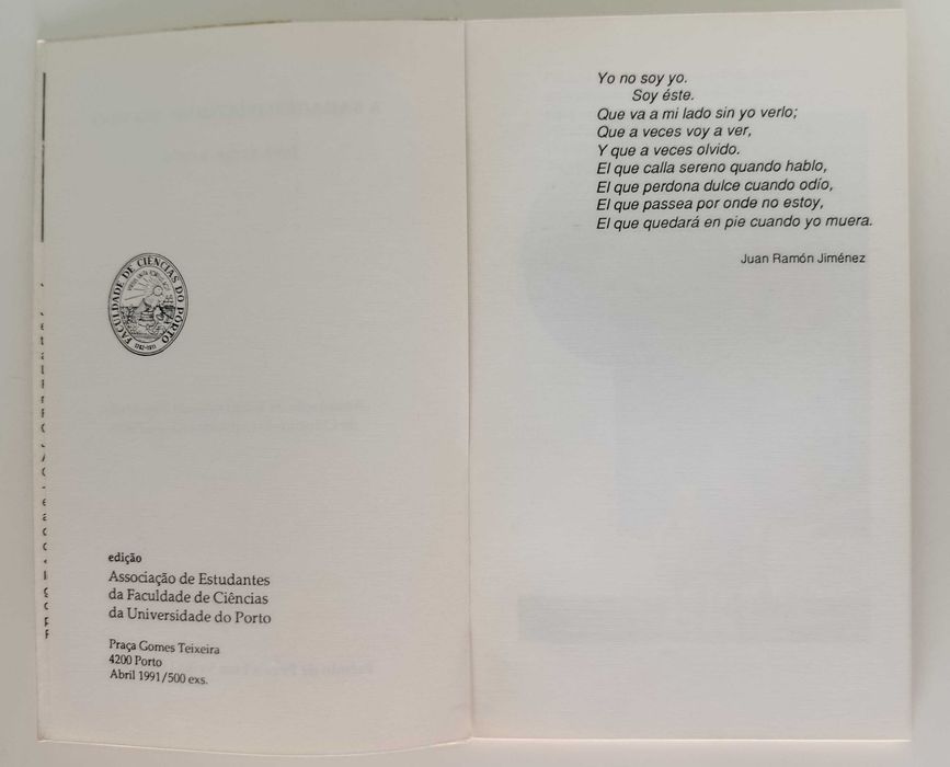 José Jorge Letria | A Bagagem Imaterial do Voo [1ª edição, 1991]