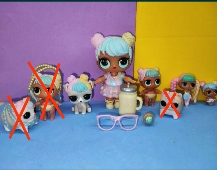 Не играные! Оригинал! Семья Лол Бон Бон и мини Лол Китти Lol.