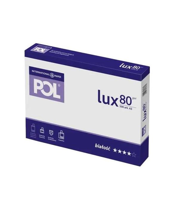 Papier do drukarki ksero POL LUX A3 biały 80 g/m² 500 arkuszy