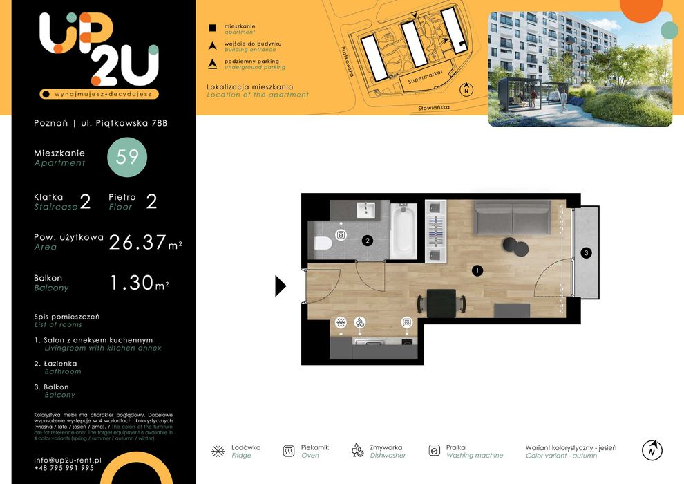 Nowe studio / Piątkowska / BEZ PROWIZJI - Więcej