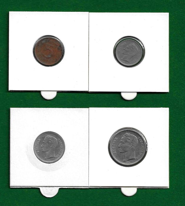 Coleção de (21) moedas - BRASIL e VENEZUELA