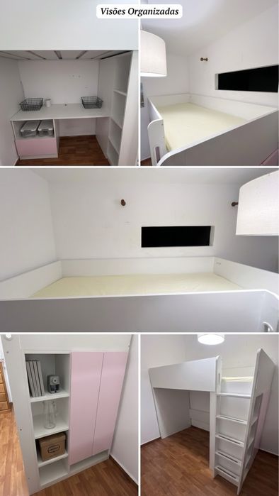 Cama alta em excelente estado