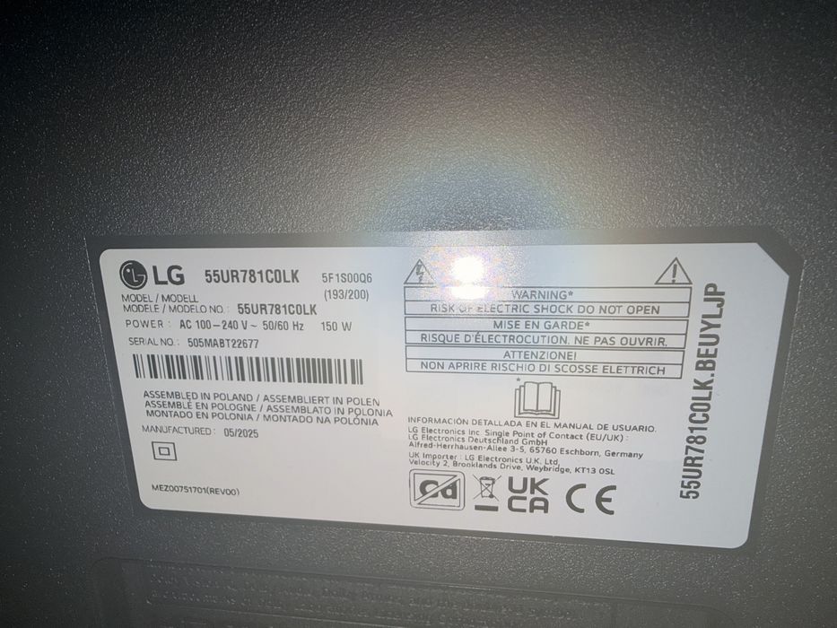 telewizor LG 55UR781C