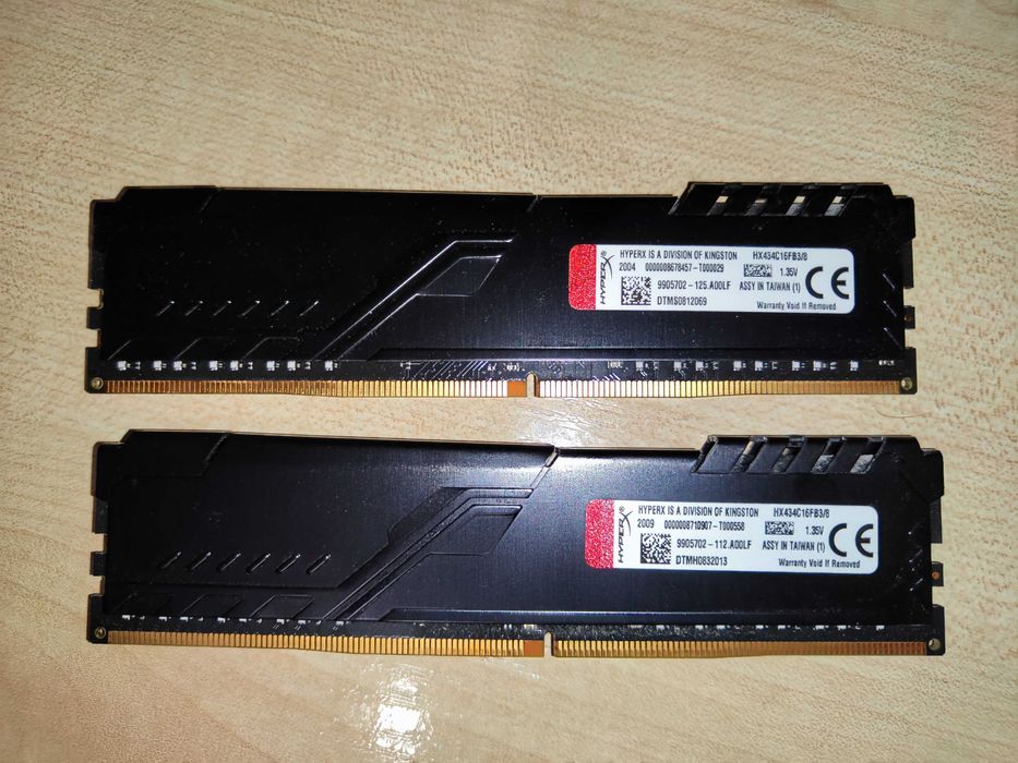 Оперативна пам’ять DDR4 - 16GB  2х8GB 3466 MHz HyperX  - HX434C16FB3/8