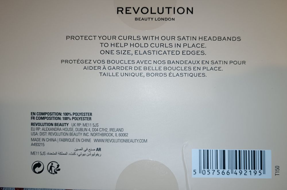 Revolution satynowa opaska różowa curl protector