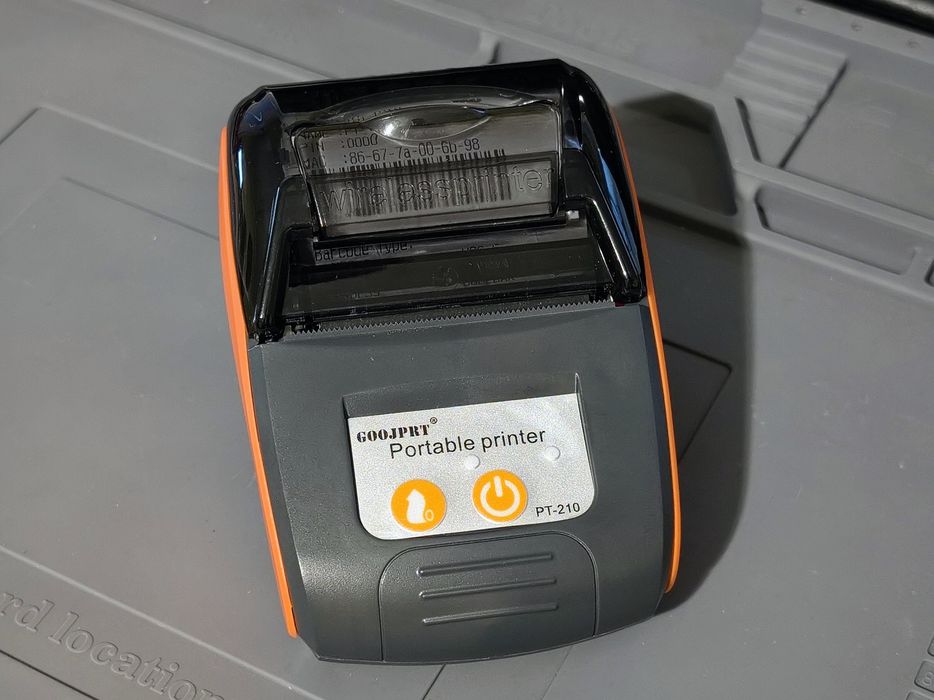 Мобільний термопринтер чеків bluetooth Goojprt PT-210 ПРРО