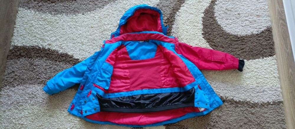 Kurtka zimowa narciarska dla dziewczynki rozmiar 122/128 Crivit