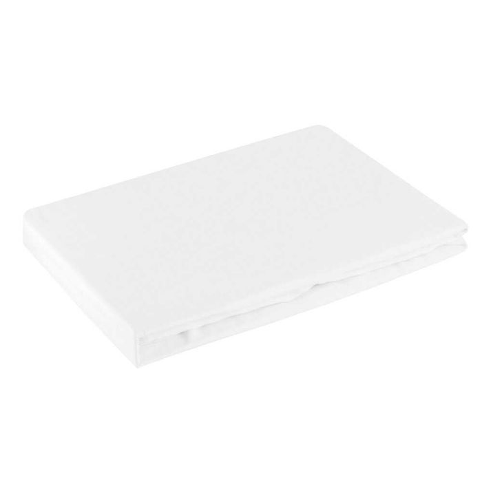 Prześcieradło PREMIUM Z GUMKĄ białe BAWEŁNA JERSEY dżersej 160x200cm 30cm zakładka