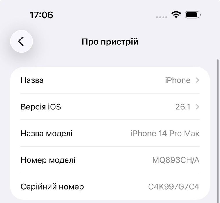 IPhone 14 Pro Max 256GB (Дві фіз сімки)