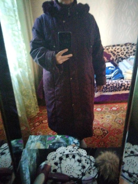 Зимове  пальто великого розміру