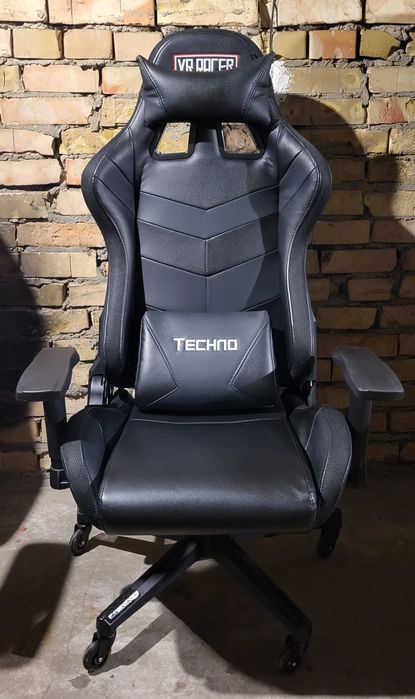 Ігрове геймерське крісло VR Racer серія Techno з підсвіткою