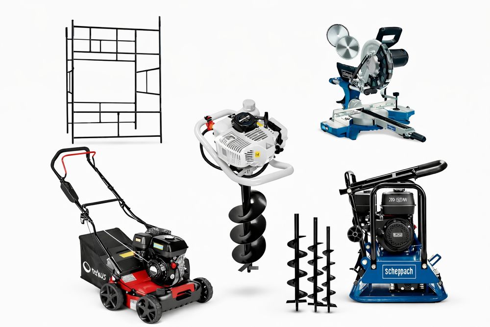 Wynajem Wertykulator, Wynajem Zagęszczarka,Rusztowanie,Ukośnica,Świder